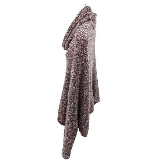 Free People Sweater Medium Cowl Neck BFF Bittersweet Loose Knit Oversized Purple - Picture 5 of 11